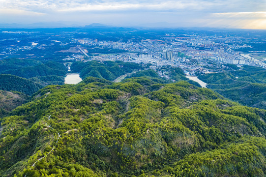 江西上饶横峰岑山航拍风光