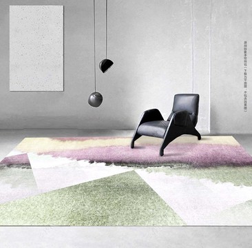 北欧抽象简约地毯设计
