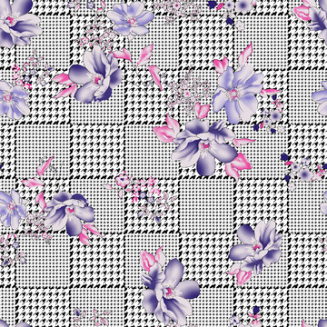 花朵格子圖