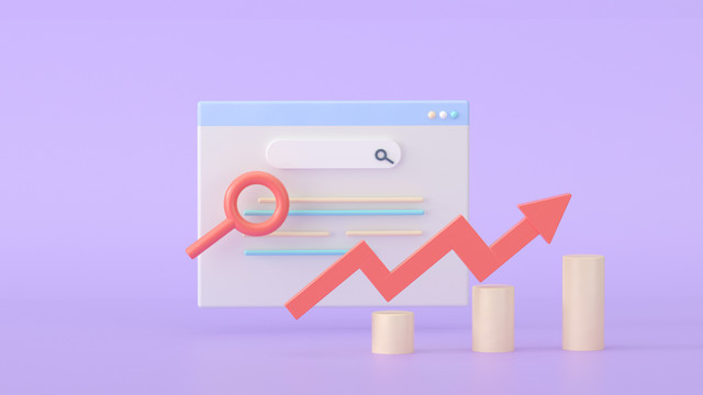 3d卡通屏幕搜索数据金融海报