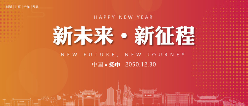 揚(yáng)中新年背景