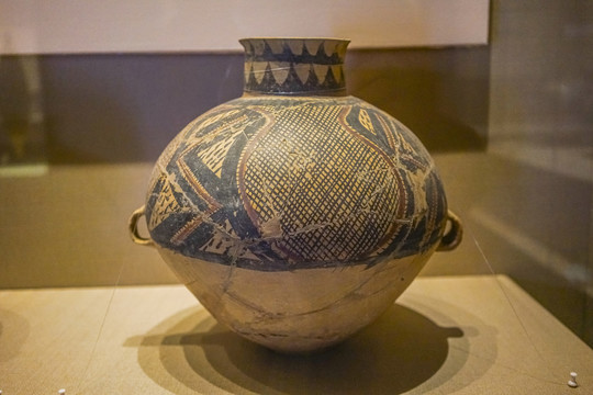 马家窑彩陶罐古代陶罐陶器