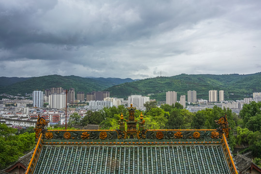 天水市区全景