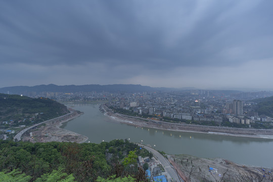 宜宾老城区城市景观