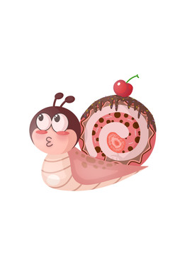 創(chuàng)意蝸牛插畫