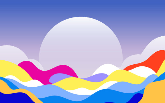 五四青年節(jié)人物剪影跳躍插畫