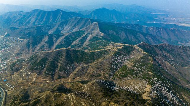 天津蓟州山区航拍