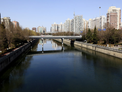 北京城市风光凉水河