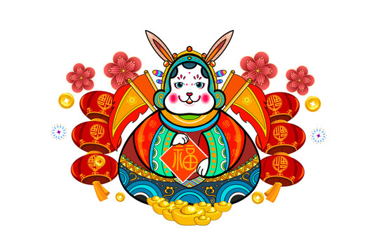 兔兒爺素材