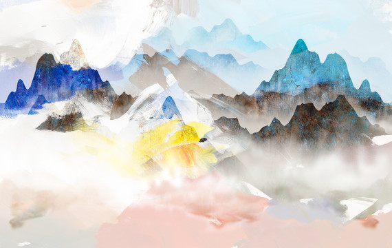 抽象山水畫