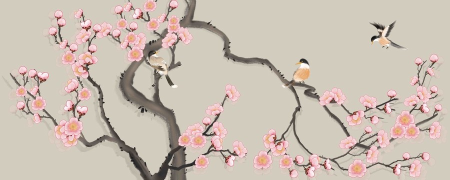 梅花裝飾畫