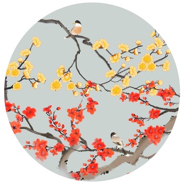 梅花裝飾畫