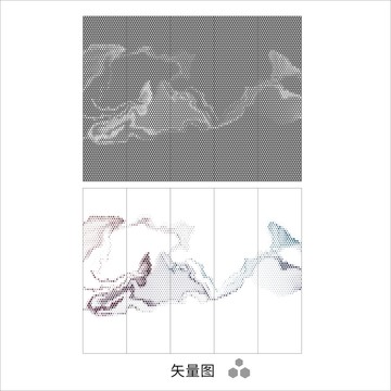 鏤空山水圖案