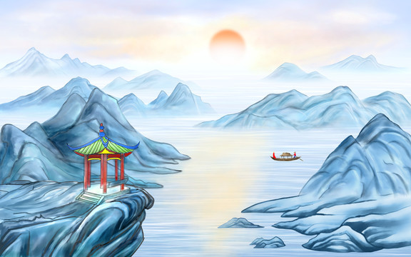 水墨山水