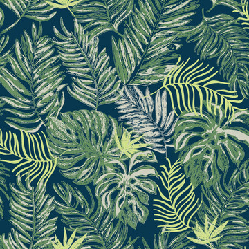 热带叶子图案