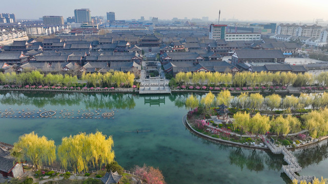 山东青州南阳河景区生态美景