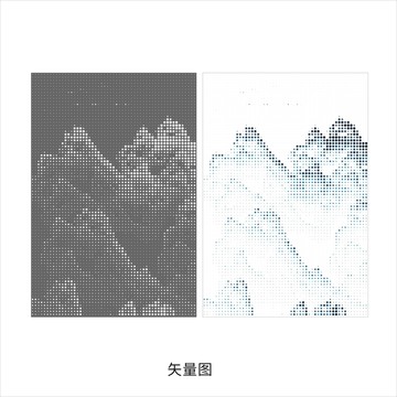 鏤空山水圖案
