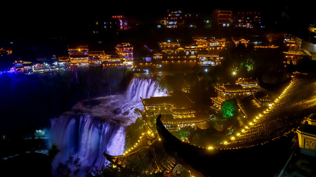 芙蓉镇夜景