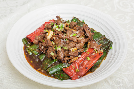 牛肉炒彩椒