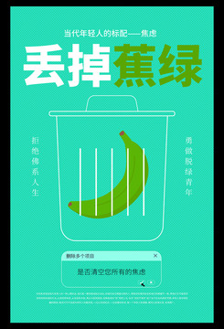 焦慮心理海報