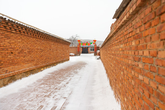 北方乡村街景