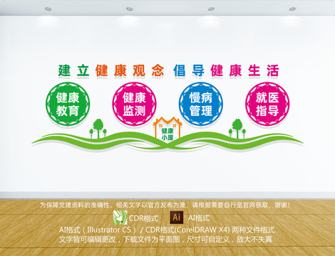 健康小屋文化墻