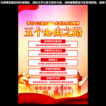 五個(gè)必由之路