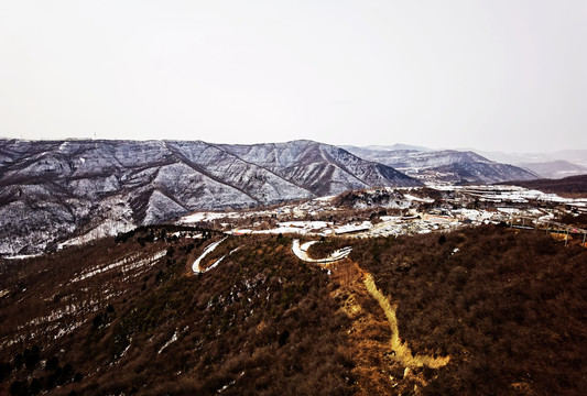 冰雪渭北旱原