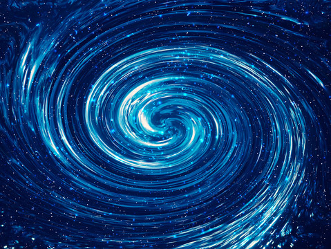 藍(lán)色旋渦星空