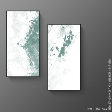 大留白滄桑斑駁痕跡抽象裝飾畫(huà)
