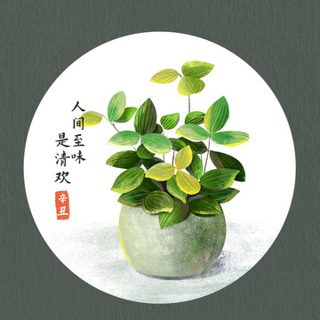 手繪植物花卉