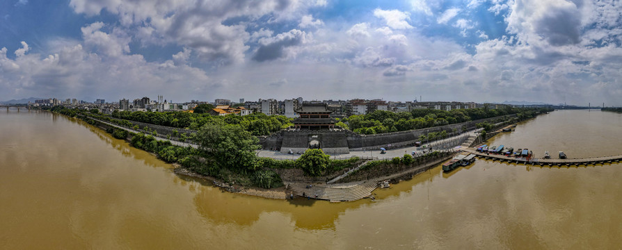 赣州城市全景图