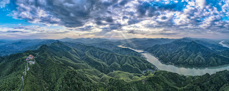 祖国大好河山全景图航拍