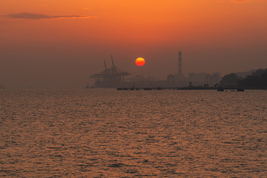 厦门海边日落