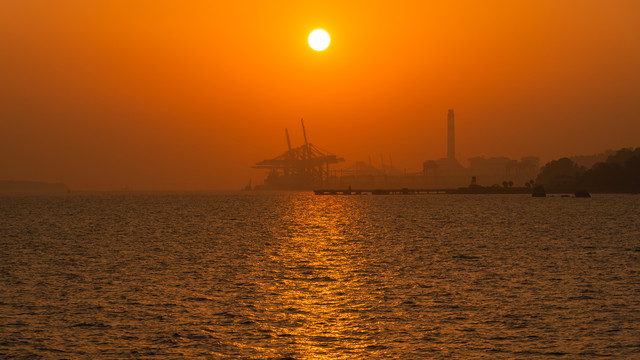 厦门海边日落