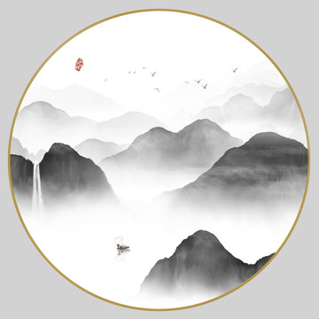 水墨山水畫