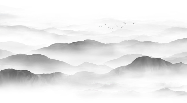 水墨山水畫(huà)