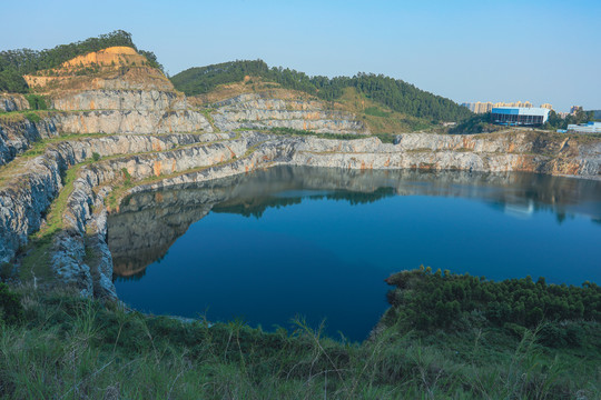 天池湖景