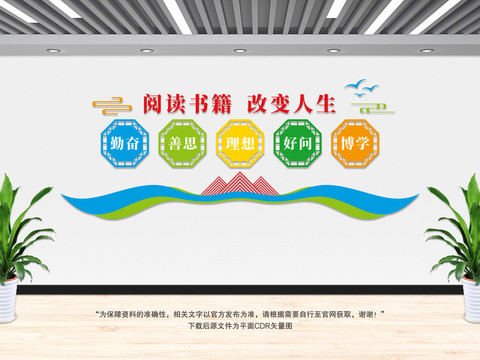 閱讀室文化墻
