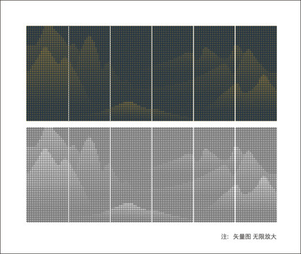 镂空山水画