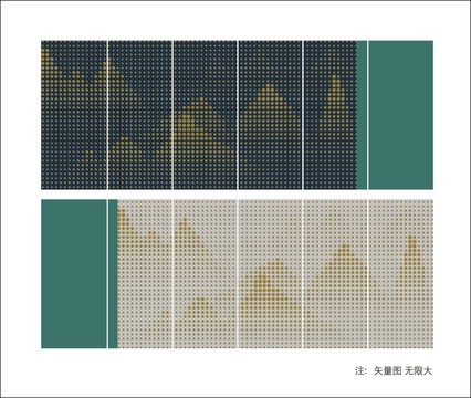 镂空山水画