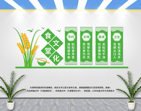 食堂文化墻