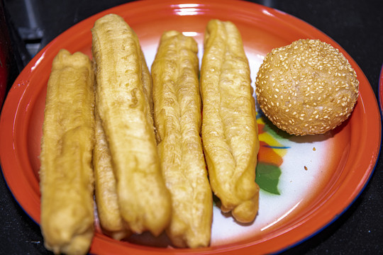 油条芝麻球学校美食节