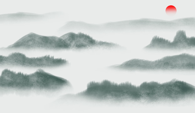 水墨山水畫