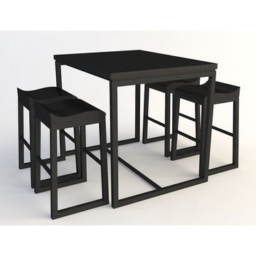 C4D桌椅茶桌模型