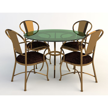 桌椅茶桌餐桌模型