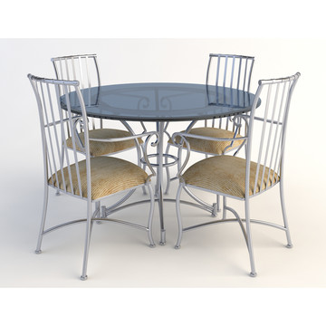 C4D茶桌餐桌模型