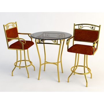 欧式桌椅茶桌餐桌模型