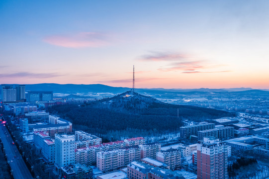 七台河城市风光