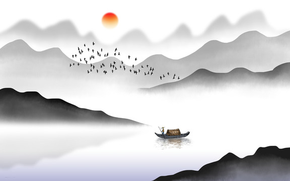 中式山水畫
